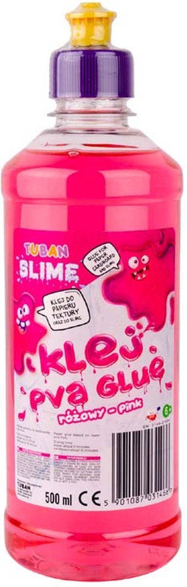 Tuban Tuban - Pva Lijm Voor Slijm - Roze 500 ml
