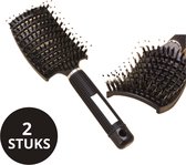 BeautyFit® - Fingerbrush - Haarborstel - Anti Klit Haarborstel - Varkenshaar - Scalp Massager - Scalp Brush - Kappersborstel - Hair Brush - Hoofdhuid Borstel