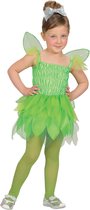 Widmann - Elfen Feeen & Fantasy Kostuum - Groene Pixie Huiself Sanne - Meisje - Groen - Maat 98 - Carnavalskleding - Verkleedkleding