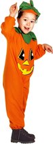 Widmann - Pompoen Kostuum - Kleine Oranje Grijnzende Pompoen Kind Kostuum - Oranje - Maat 110 - Halloween - Verkleedkleding