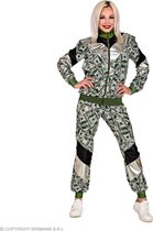 WIDMANN - Kostuum trainingspak dollarbiljet volwassenen - M