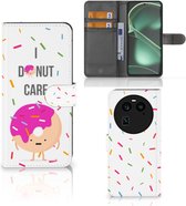Smartphone Hoesje OPPO Find X6 Bookcase met Quotes Donut Cadeautjes voor Meisjes