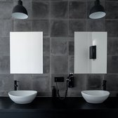 Rechthoekige Spiegel - Muurspiegel - Verzilverd - 40 X 80 cm - Dikte: 4 mm - In Nederland Geproduceerd - Excl. Montageset - Top Kwaliteit Wandspiegel Zonder Lijst