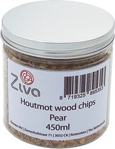 Ziva houtmot wood chips Kers / Cherry 450ml - Rooksnippers - rookchips - rookhout - rookoven - barbecue - BBQ Wood smoking chips - Sterke rooksmaak - Strong smoke flavour - rookmot - Hout voor rookgenerator - Rookmeel - Wood for Cold Smoke Generator