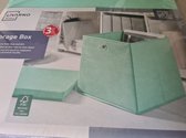 Livarno home Opbergbox - Incl Deksel - 30.5x30.5x29.5cm - Mint - Max 6kg