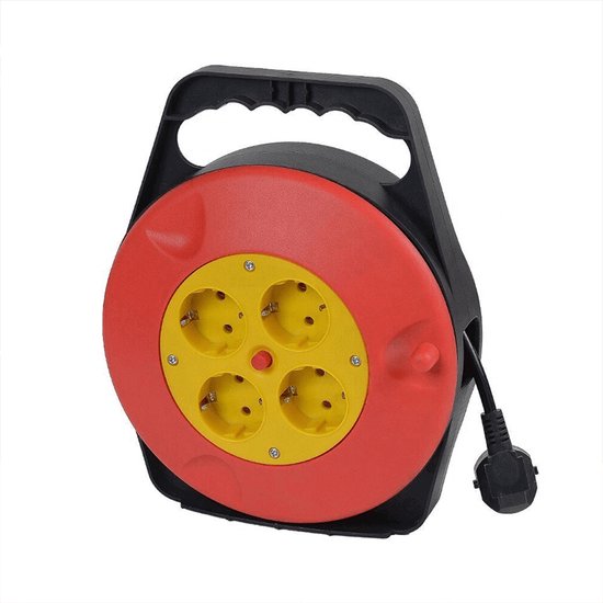 Verlengsnoer haspel | Perel | 25 meter (IP20, 3 x 1.5 mm²) Perel