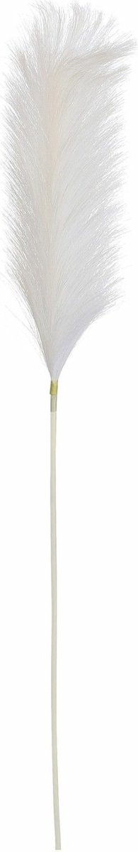Mica Decorations Pluimgras losse steel/tak - wit - 104 cm - Decoratie kunst bloemen