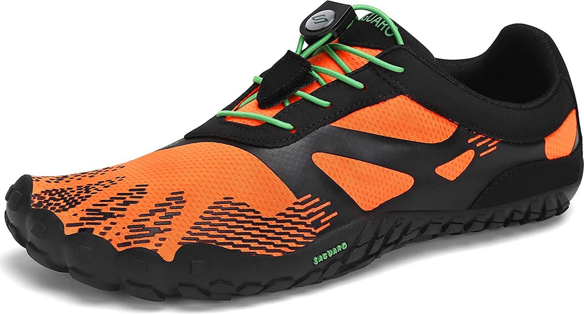 Waterschoenen Aquaschoenen Pool Waterschoenen - Maat 36 - Rood Antislip - Schoenen voor Zwembaden en Strand - Volwassenen en Kinderen - beschermt tegen grof zand scherpe stenen en dieren onder water Oranje Unisex