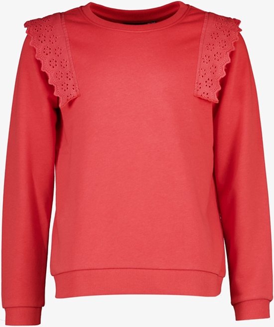 TwoDay meisjes trui met schouderdetails - Rood - Maat 158/164