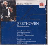 Masur Edition - Beethoven: Missa solemnis / Tomowa-Sintow