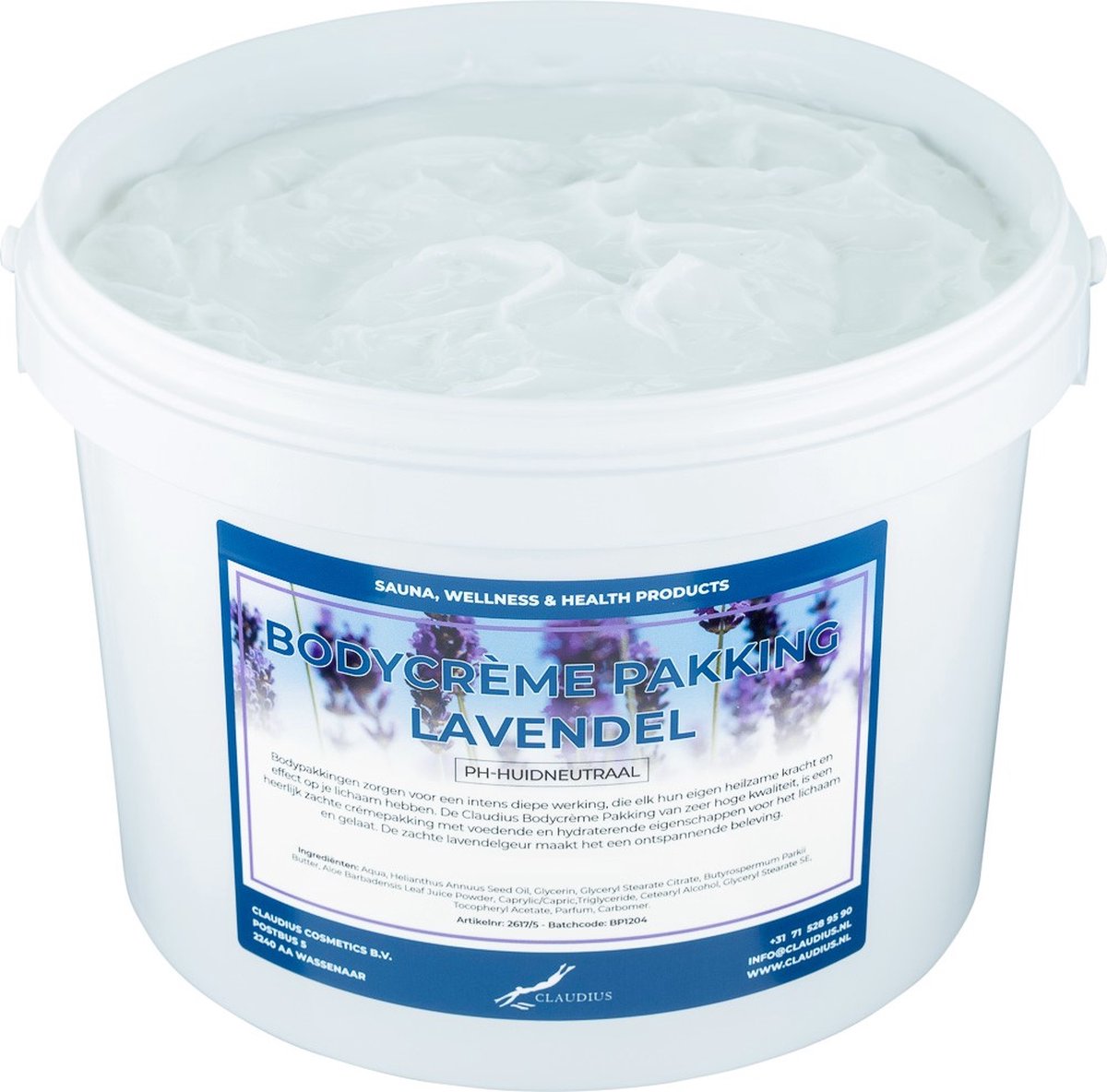 Goedkoopste Bodycrème Pakking Lavendel - 10 liter