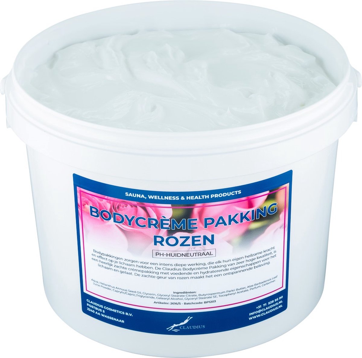 Goedkoopste Bodycrème Pakking Rozen - 1 liter