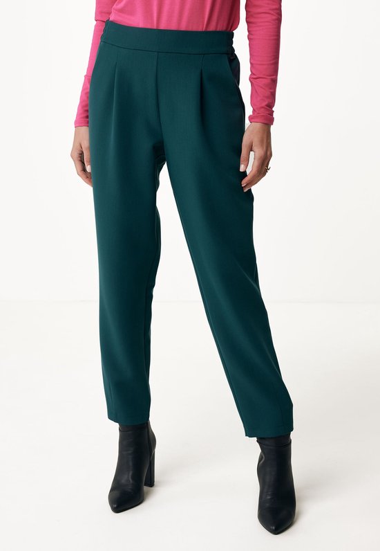 Pantalon Mexx à Jambe Fuselée Avec Ceinture Élastique Femme - Vert Foncé - Taille S