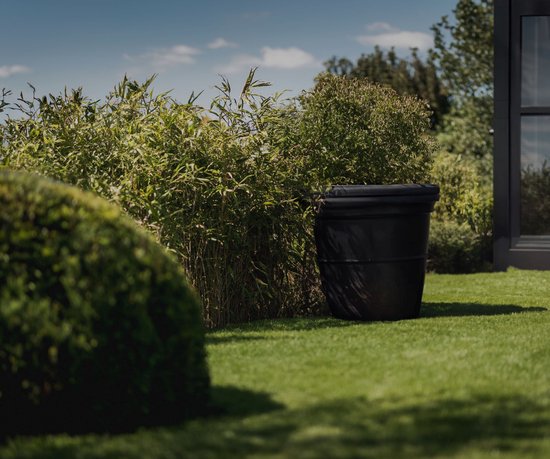 Jardinière ronde 180L grise Prestige