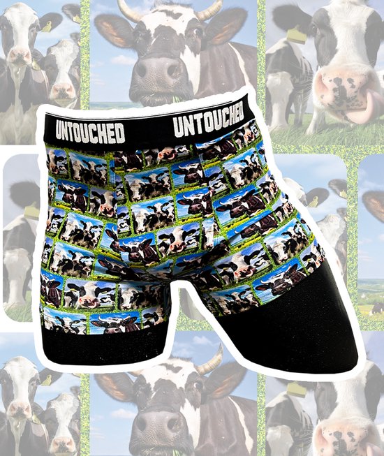 Untouched Cow Boxer - M- Vaderdag cadeau- leuke boxer - koeien
