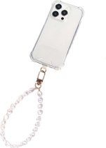 Cordon de téléphone en perles + lanière - universel - cordon de téléphone - perles - perles - s'adapte à tous les téléphones - universel - taille courte - collier - perles de cordon de téléphone