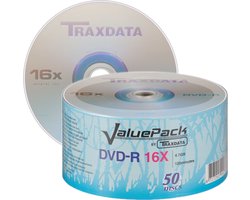 Traxdata Valuepack DVD-R  4,7GB 16x Spindle