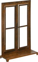 Outsunny Dekoratives Eisenfenster mit Metallrahmen 844-586V00