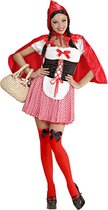 Widmann - Roodkapje Kostuum - Roodkapje Evergreen Kostuum Vrouw - Rood - Small - Carnavalskleding - Verkleedkleding