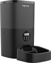 Toivo Voerautomaat Pro - Zwart - 4 Liter - Instelbaar Voedingsschema - Automatische Voerbak - Voerdispenser - Katten en Honden Voerautomaten