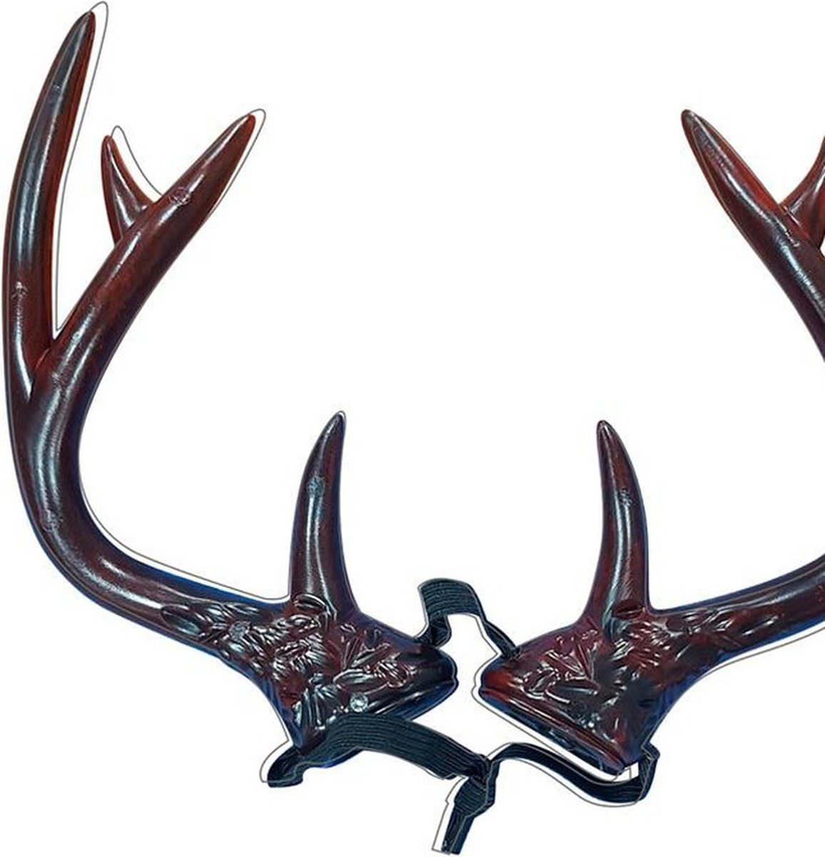 Rendier diadeem - met gewei en oren - kerstaccessoires - haarband