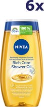 6x Nivea Shower Oil 200ml