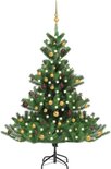 vidaXL-Kunstkerstboom-Nordmann-met-LED's-en-kerstballen-150-cm-groen