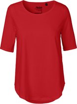 Ladies´ Half Sleeve T-Shirt met ronde hals Red - S