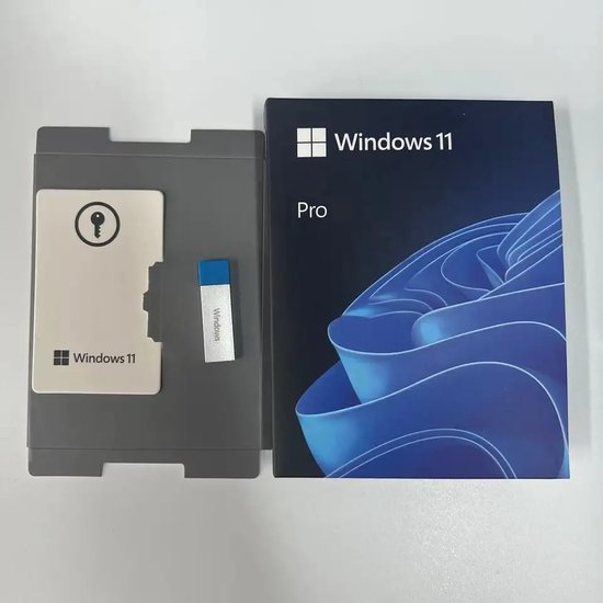 Microsoft Windows 11 Pro, Boîte, Anglais, Produit complètement emballé  (FPP), 1