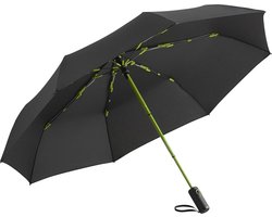 Fare Colorline 5644 extra grote zakparaplu zwart limegroen zakparaplu vouwparaplu opvouwbare paraplu windproof windvast stormbestendig stormparaplu reisparaplu