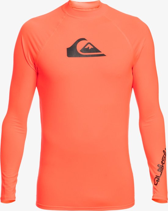 Quiksilver - UV-Zwemshirt met lange mouwen voor mannen - All time - Koraal - maat S