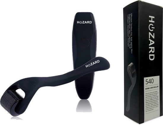 Hozard® Derma Roller - Baardroller - 540 Micro Naalden - Baardgroei kit - Baard Roller - Cadeau voor mannen - Baardgroei stimuleren - Dermaroller Haargroei