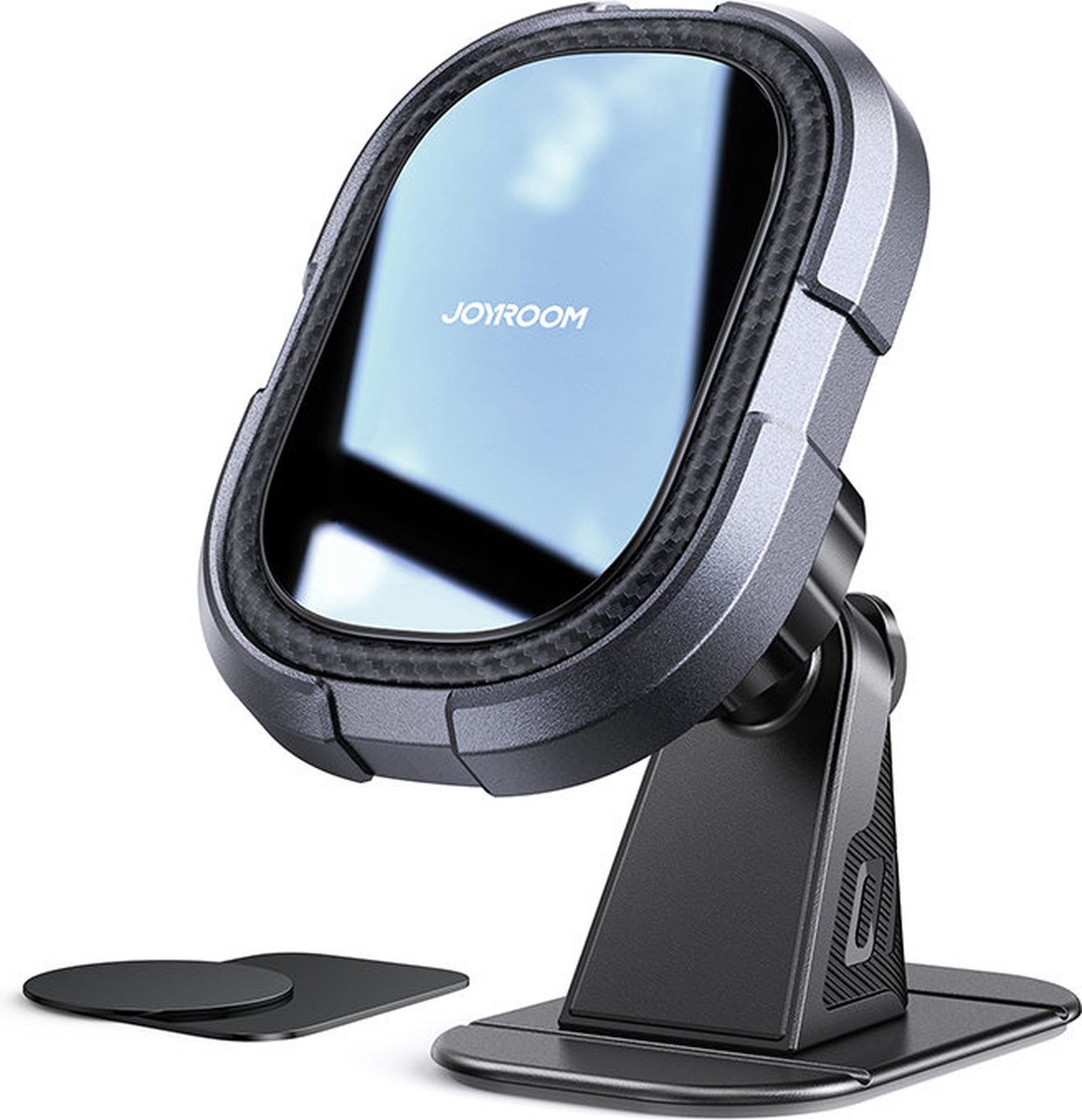 Joyroom Dashboard Auto Magnetische Telefoonhouder 360º met Metalen Plaatje Zwart