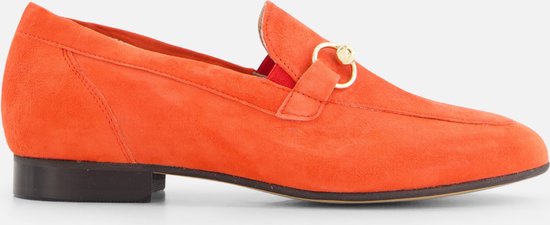 Linea Zeta Instappers oranje Suede - Maat 38