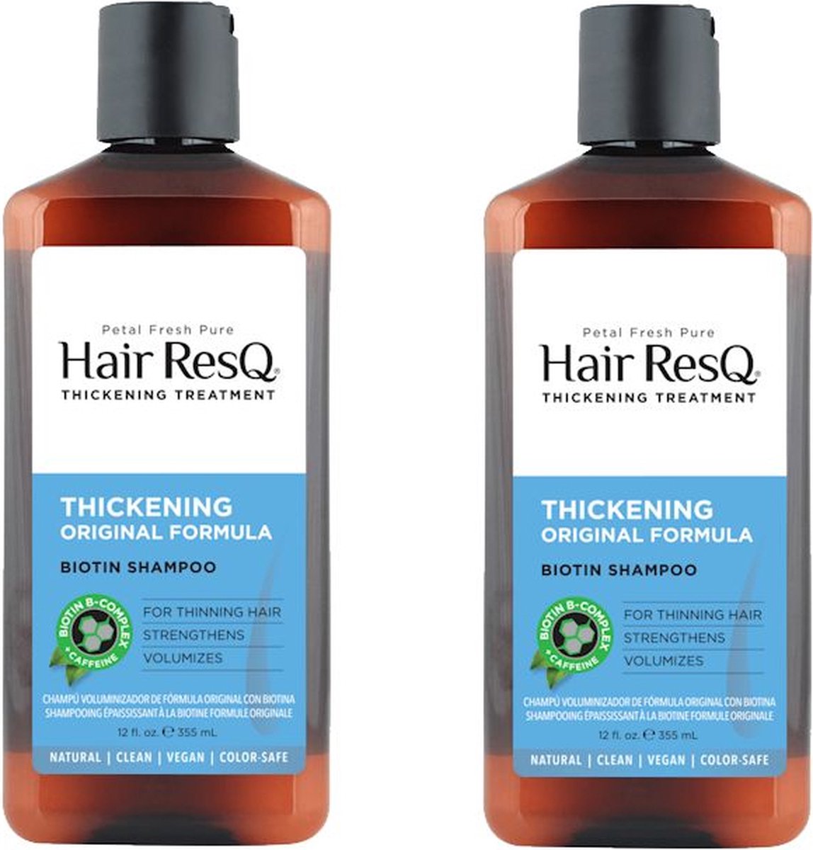 PETAL FRESH - Hair ResQ Shampoo Thickening Original - 2 Pak