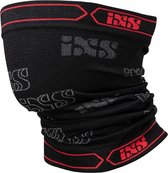 IXS bandana tube 365 | zwart-rood | voor alle seizoenen | motor accessoire | one size