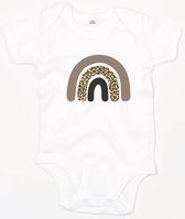 Bébé Romper Rainbow - 3-6 mois - Wit - Barboteuses pour bébé avec imprimé