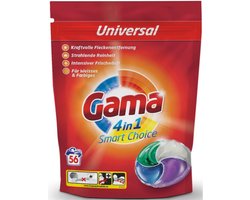 Gama wasmiddel washing pods 4in1 60 stuks Universal