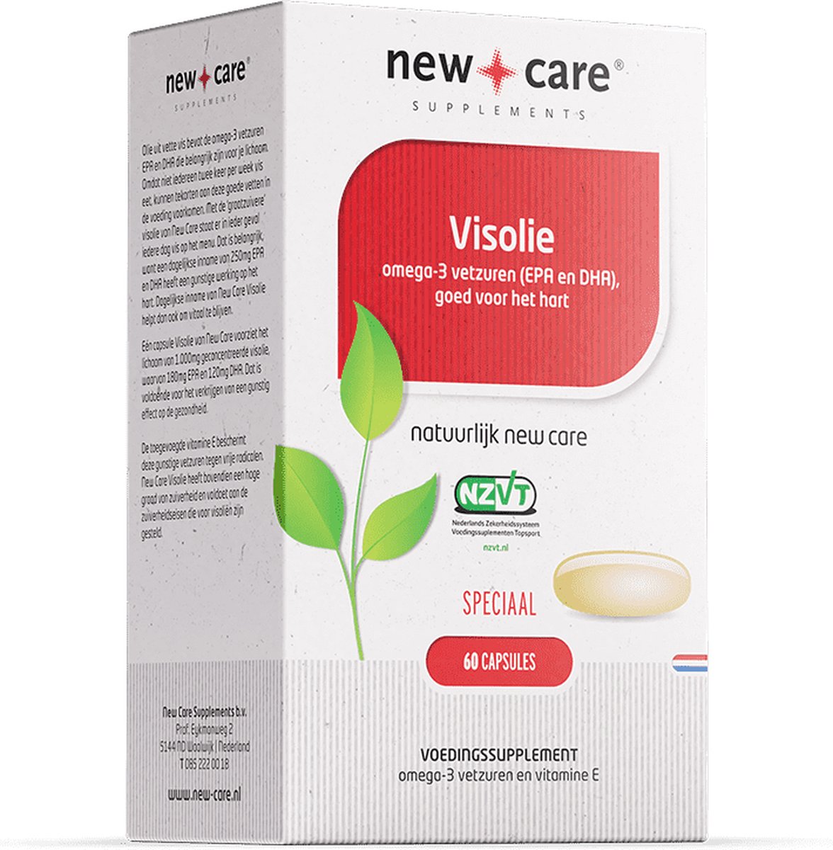 New Care Visolie omega-3 vetzuren – 60 capsules