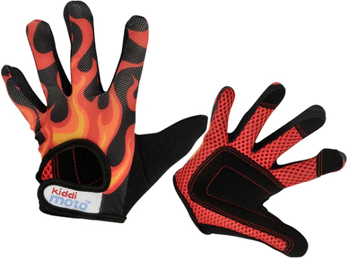 KIDDIMOTO handschoenen Flames, Large (full fingered)