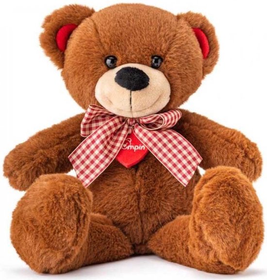 Lumpin beer Vincent 34 cm - Knuffel - Lief - Zacht - Knuffelbeer - Beterschap - Feestdagen - Verjaardag - Babyshower - Kraamfeest - Geboorte - Kind - Baby - Jongen - Meisje