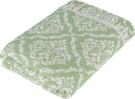 Trimita Barok - 100% Katoen Hamamdoek Dames en Heren - Beach Towel - 100x180 cm - Groen