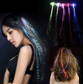 Hiden | Haarspeld met Glitter Haar - Glow in the Dark - Hair Extensions Clip in - Haarclip - Haarklem - Festival - Glitter - Haar extension Glitter - Kinderen - Volwassenen | Blauw