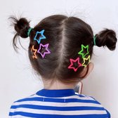 Hiden | Haarclips Set - Haarspelden Set - Haarspeld - Haarklemmen - Haar Accessoires - Kinderen | Colour Stars - 5 stuks
