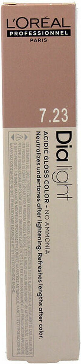 Permanent Dye L'Oreal Professionnel Paris Light Ammonia-free Nº 7.23 (50 ml)