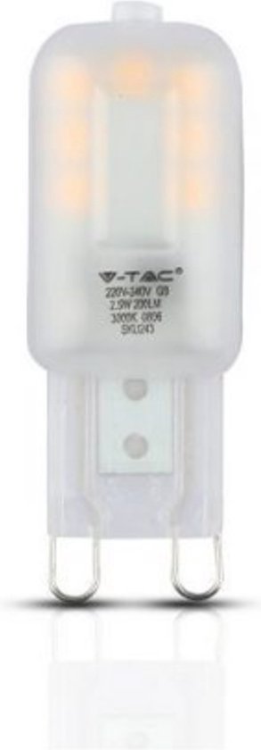 V-TAC LED Steeklamp G9 – LED Lampjes Insteek – 2.5W 3000K 220lm 230V – Warm  Wit Licht