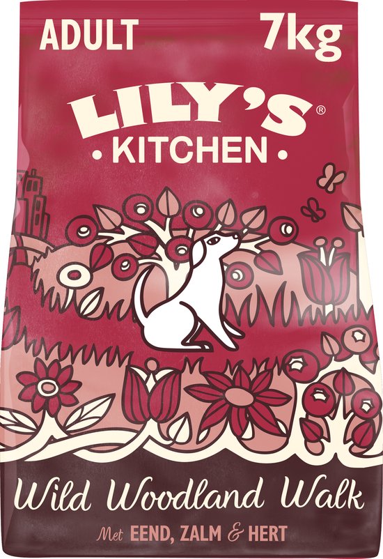 Lily's Kitchen Wild Woodland Walk - Hondenvoer Droogvoer - Eend Zalm & Hert - 7 kg