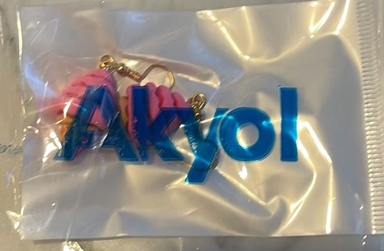 Akyol - Boucles d'oreilles glace - Boucles d'oreilles glace - Cadeau - bijoux - Glace - Boucles d'oreilles nourriture - nourriture - Cornet de glace - Bijoux - boucle d'oreille - boucles d'oreilles - cadeau-carnaval - cadeau