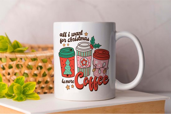 Foto: Mok all i want for christmas is more coffee christmas gift cadeau holidayseason merrychristmas christmastree winterwonderland seasonsgreetings holidaycheer happyholidays