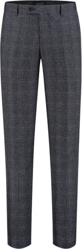 Gents - Pantalon tweedlook ruit blauw - Maat 28